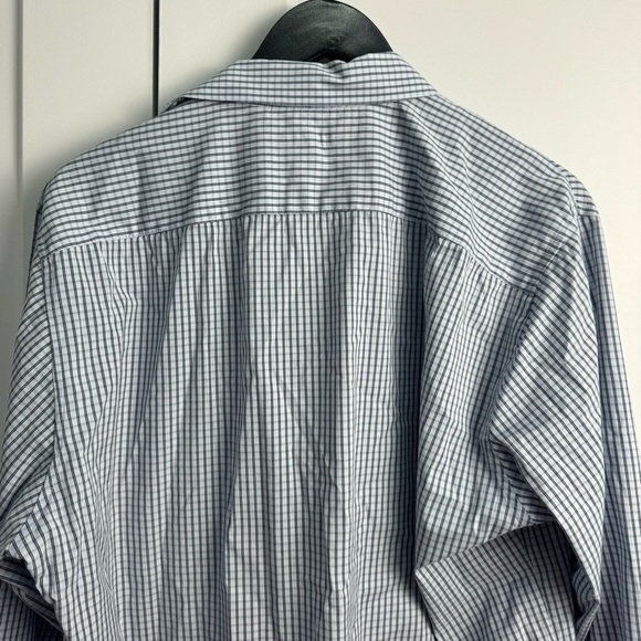 Theory Men’s Zack PS Button Down Dress Shirt Blue Striped Size Large - Picture 3 of 7